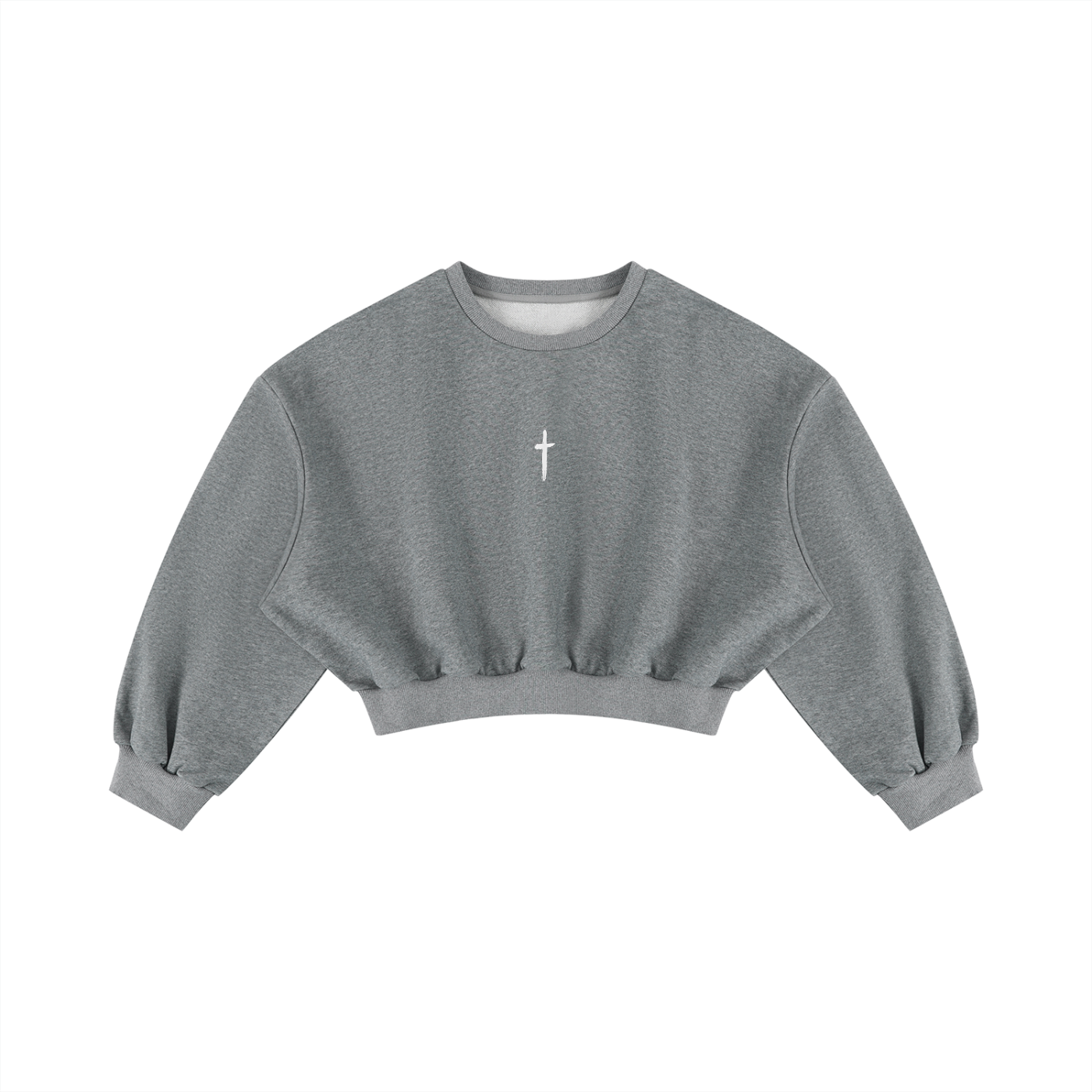 Women's Boxy Cropped Crewneck Sweatshirt